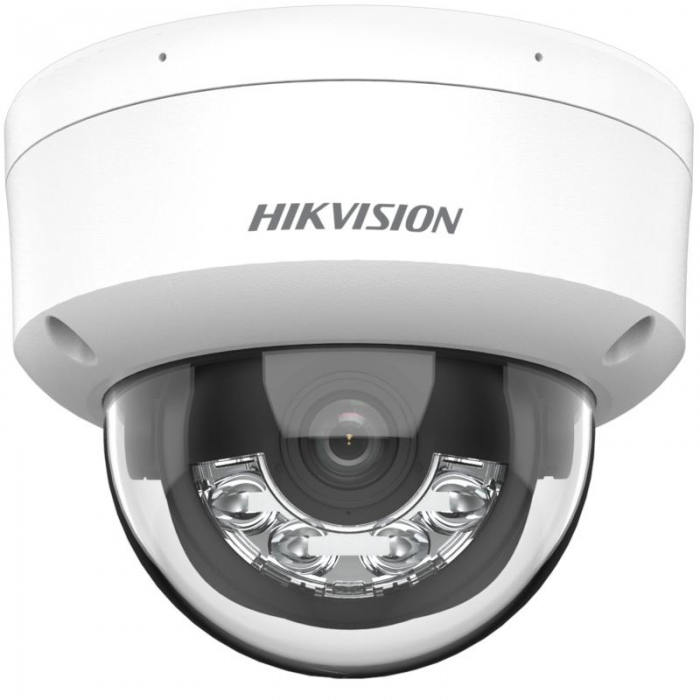 كاميرا هيكفيجن DS-2CD1183G2-LIU (عدسة 2.8 مم): كاميرا مراقبة خارجية ثابتة بدقة 8MP، زاوية واسعة، رؤية ليلية ملونة، وميكروفون مدمج مع كشف حركة ذكي.